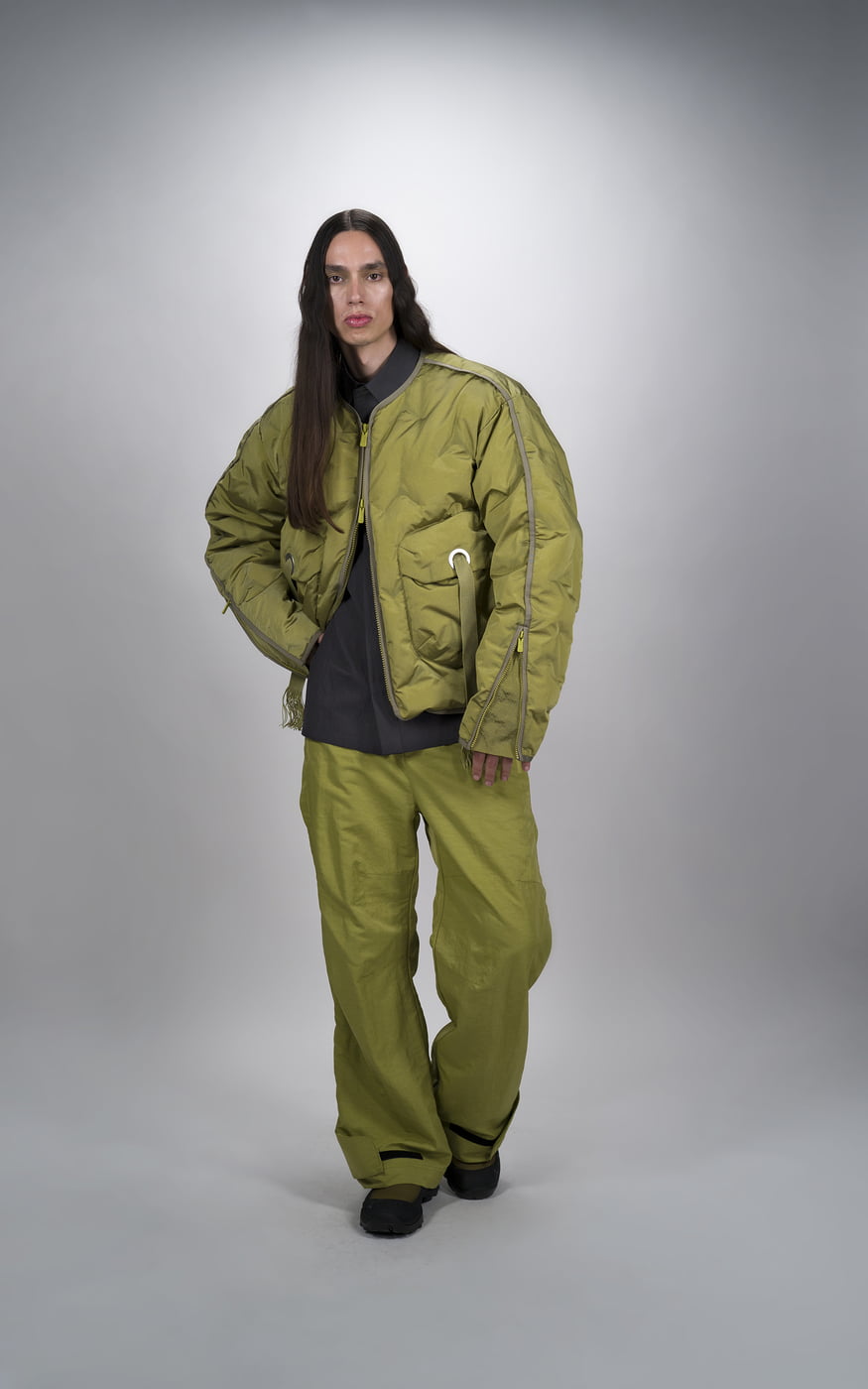CYBEREN Collarless Down Jacket AW24 – Sophisticated CYBEREN Collarless Down Jacket AW24 – Sophisticated